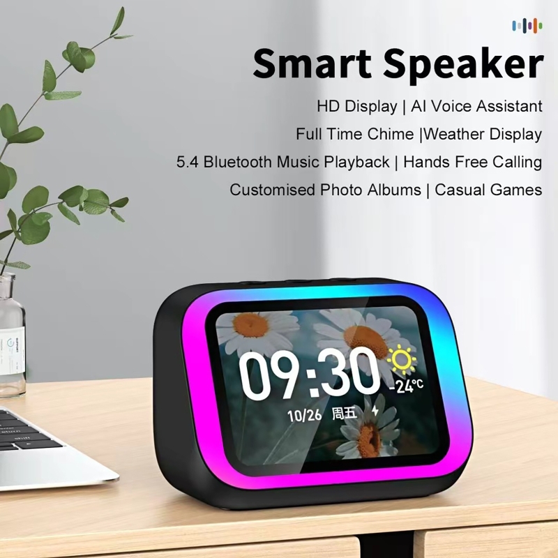 Home Cinema Led - AI Voice Assistant Bluetooth Speaker With