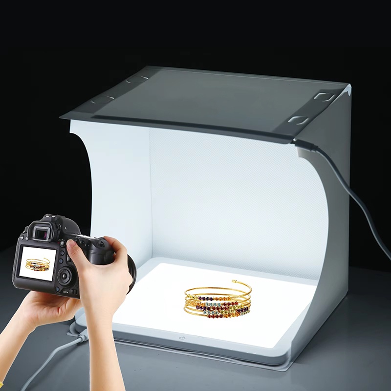 Home Cinema Led - 20cm Portable Photobox Photography Folding LED