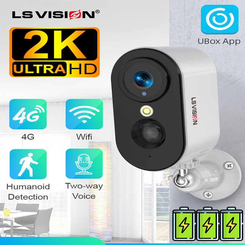 Home Cinema Outdoor - LS VISION 2K 5MP 4G SIM