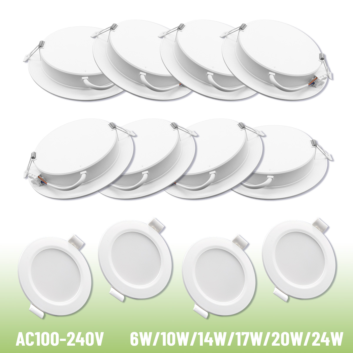 Home Cinema Led - 10PCS Led Downlight Three Color Warm