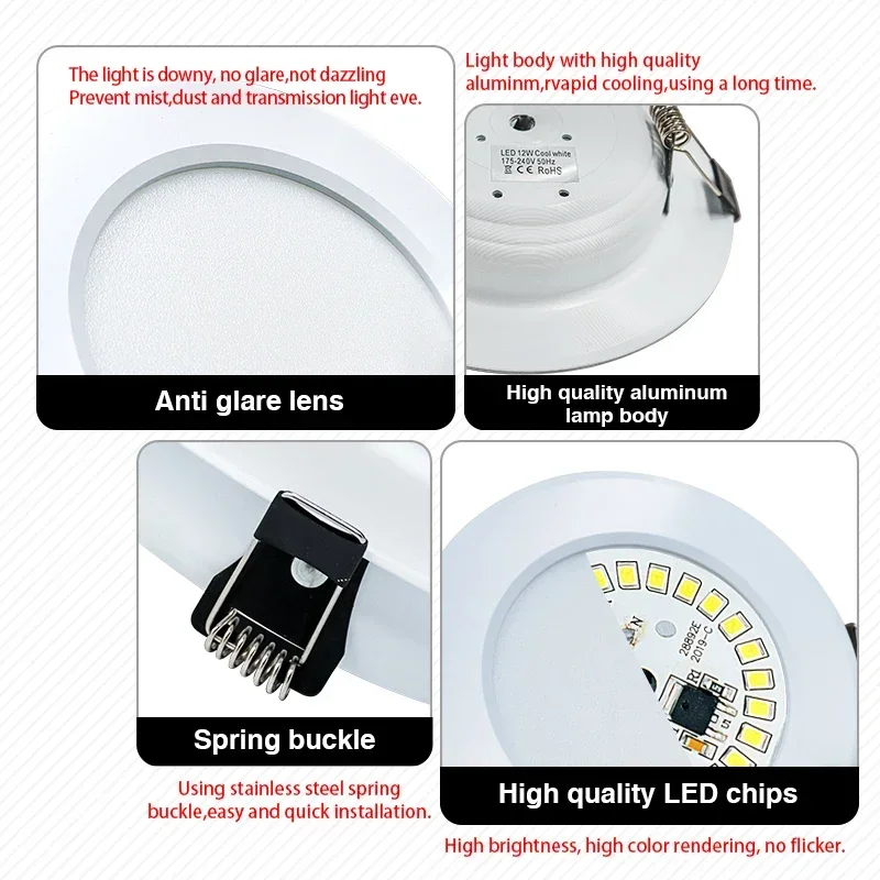LED Downlight 3W 5W 7W 9W 12W  - Home Cinema Led recension och pris