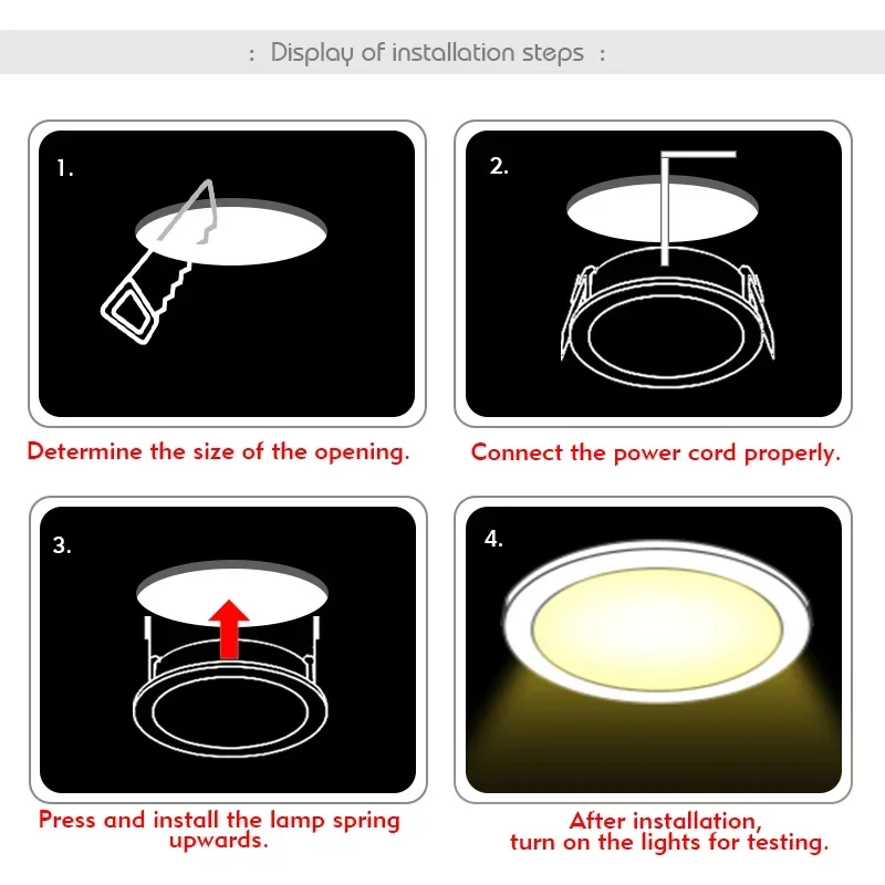 LED Downlight 3W 5W 7W 9W 12W  - Home Cinema Led recension och pris