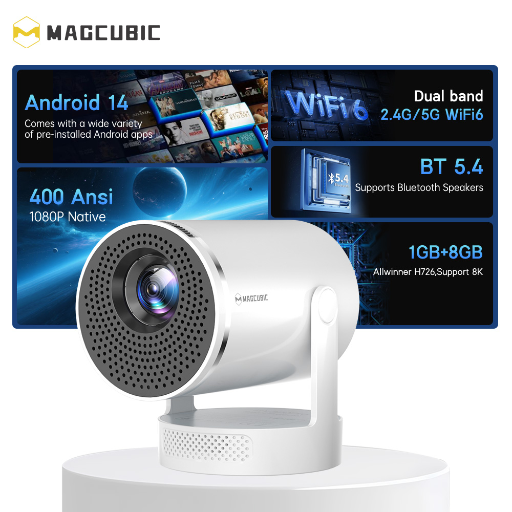 Magcubic Android 14 Native 108 - Home Cinema Focal recension och pris
