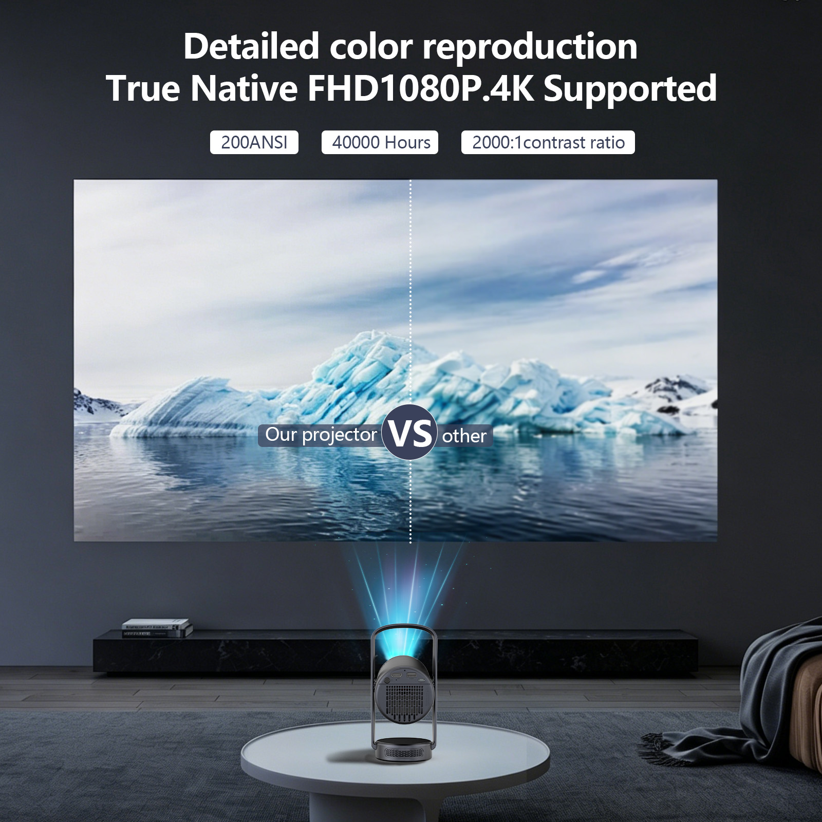 2026 New Smart Portable Projec - Home Cinema Entertainment recension och pris