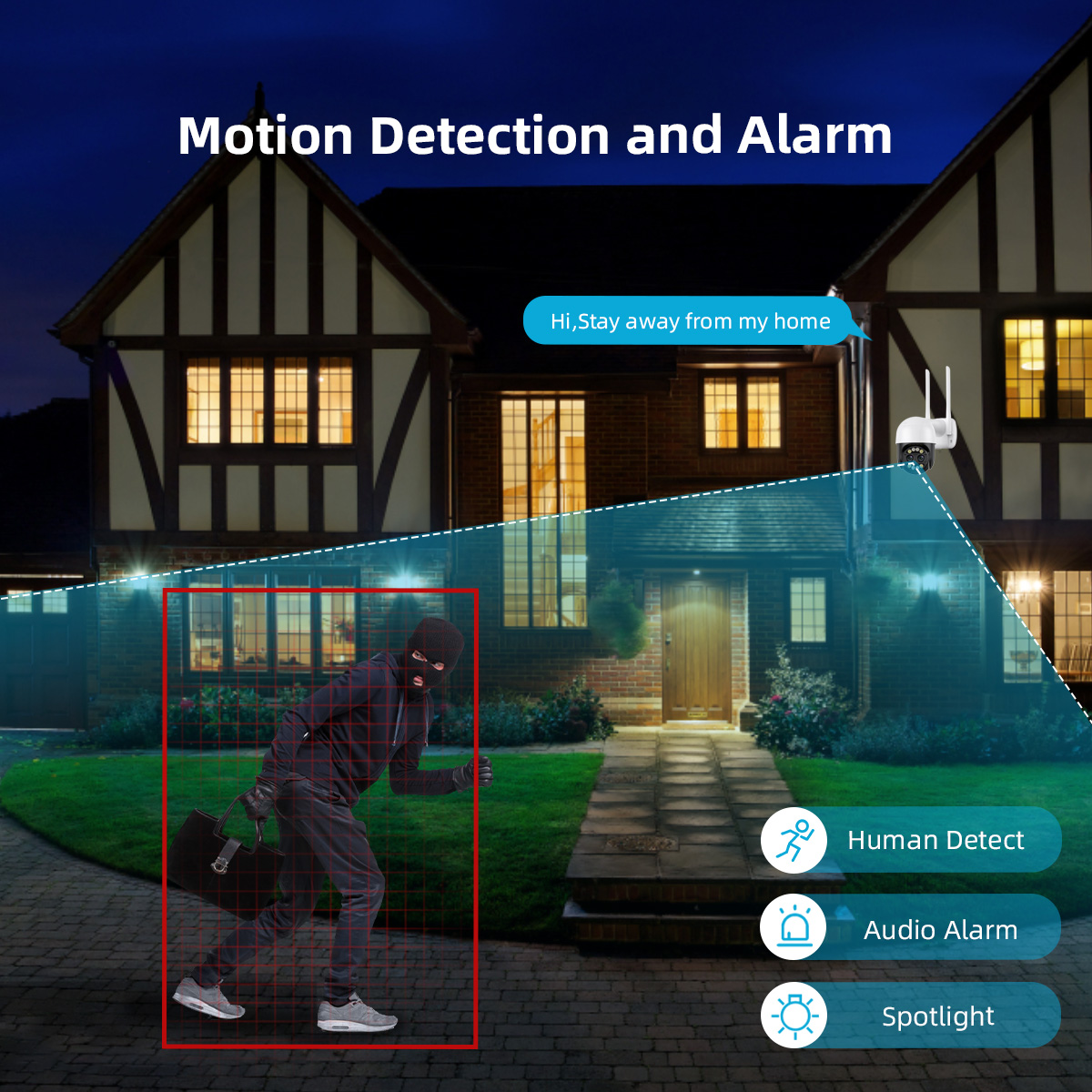 8X Digital Zoom 8MP PTZ WiFi C - Home Cinema Outdoor recension och pris