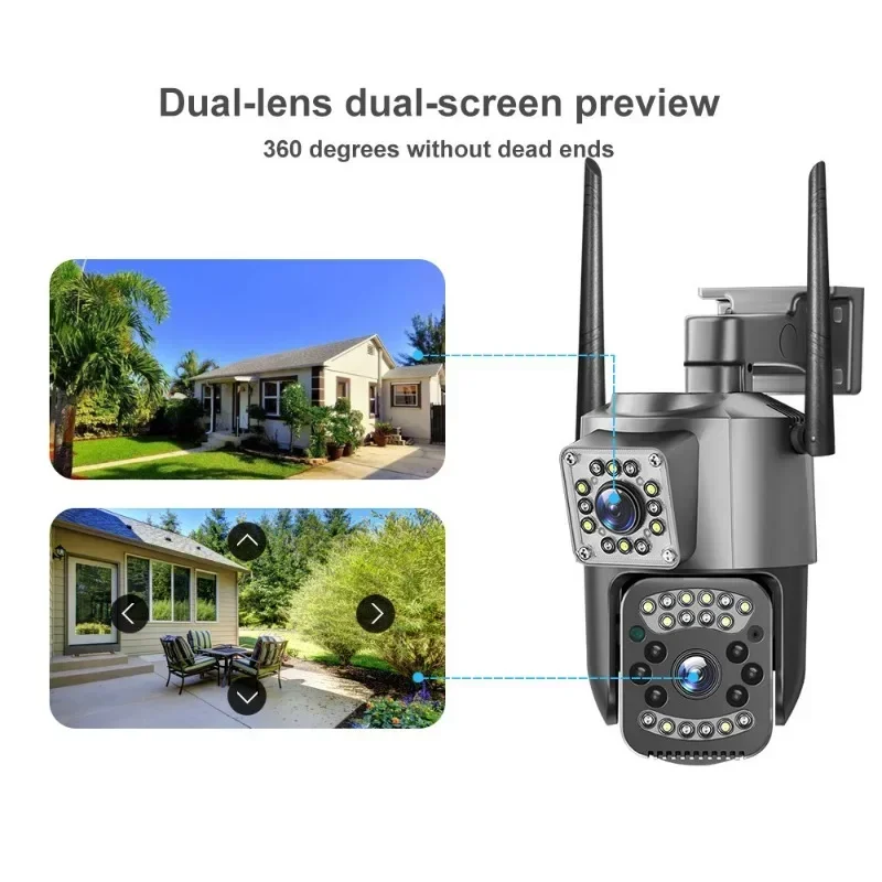 8MP WIFI IP Camera 4K PTZ Dual - Home Cinema Outdoor recension och pris