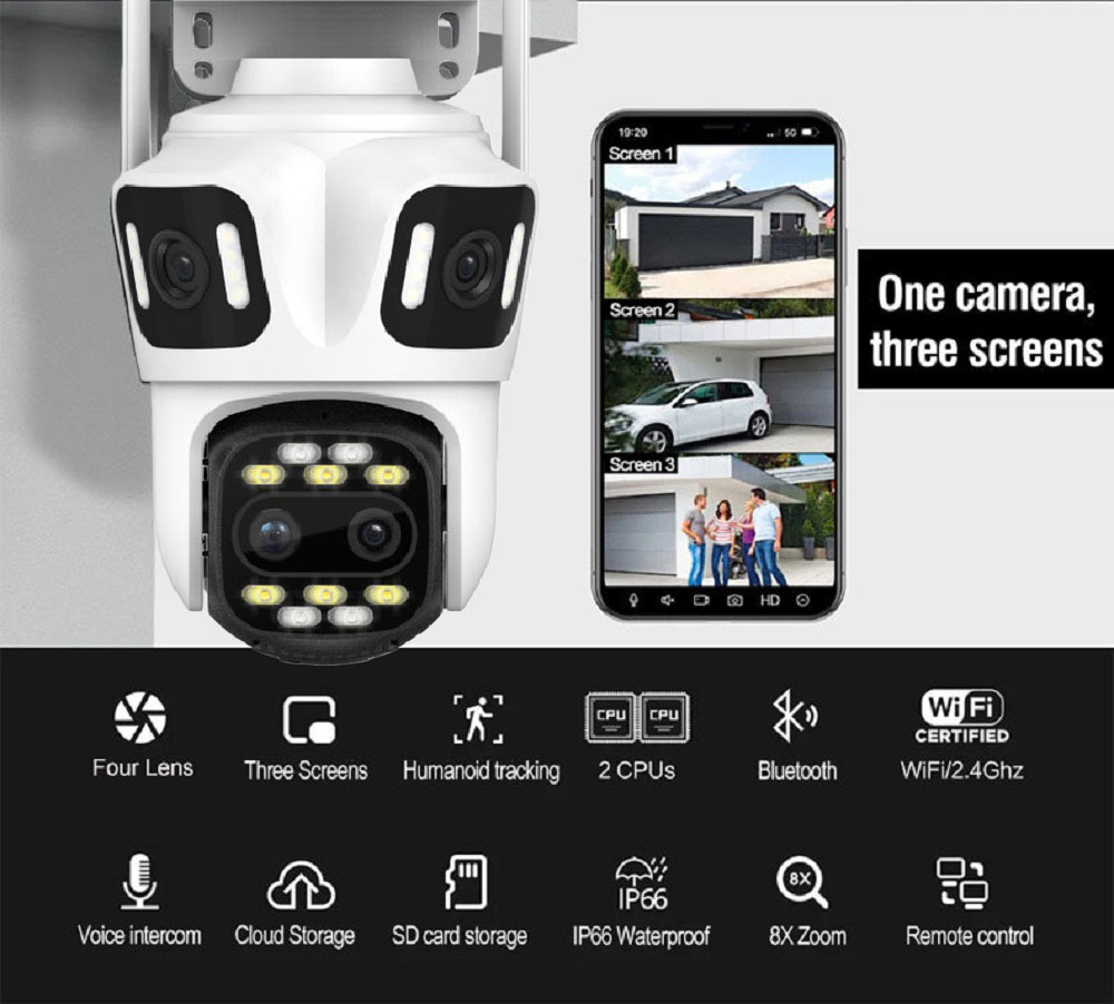 Uzoom 10K 16MP Outdoor PTZ WIF - Home Cinema Outdoor recension och pris
