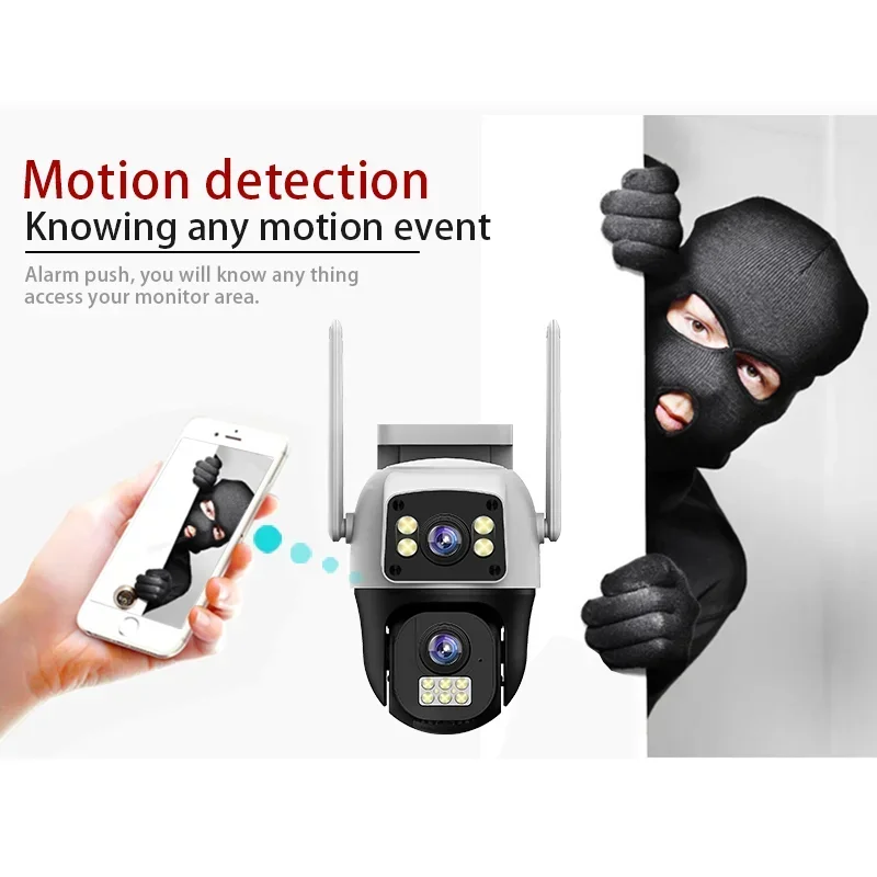 8MP 4K WIFI IP Camera PTZ Outd - Home Cinema Outdoor recension och pris