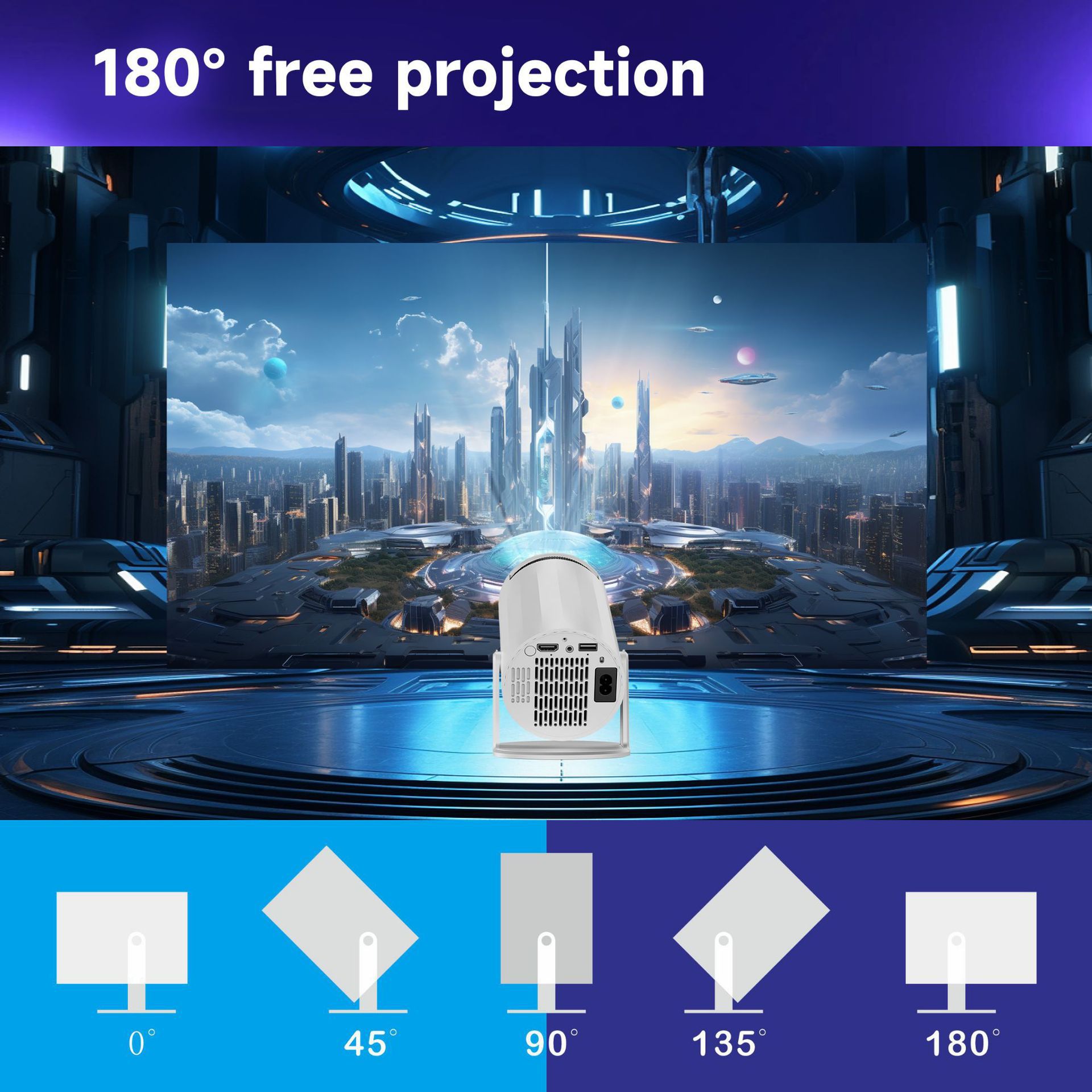 Salange X8Mini Smart Projector - Home Cinema Entertainment recension och pris