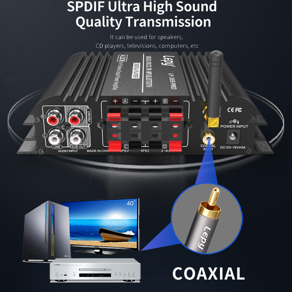 LEPY LP-269PRO 4.1 Channel Amp - Home Cinema Bluetooth recension och pris