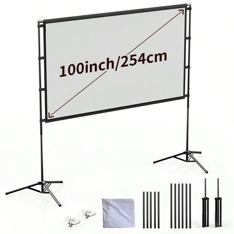 XBJ 100 Inch 4K Ultra HD Proje - Home Cinema Outdoor recension och pris