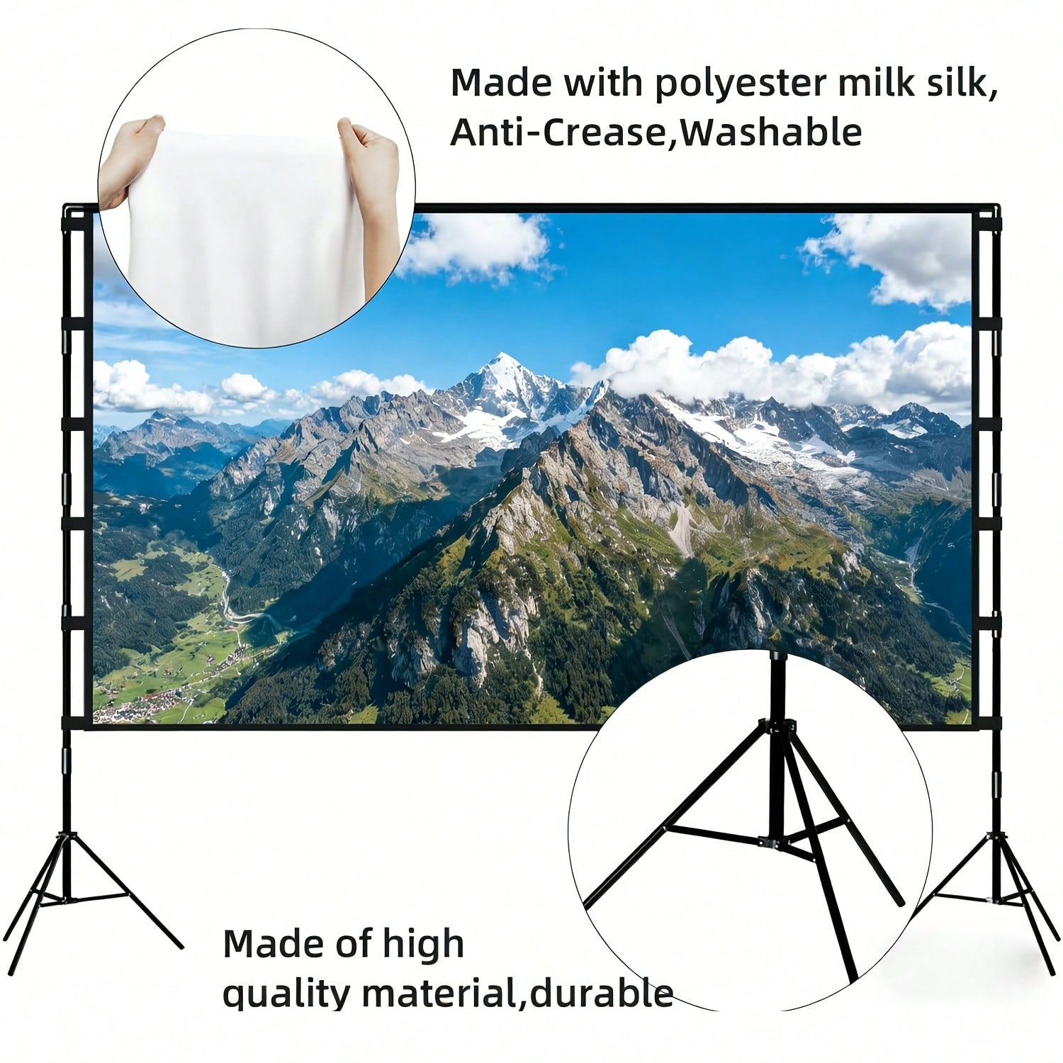 XBJ 100 Inch 4K Ultra HD Proje - Home Cinema Outdoor recension och pris