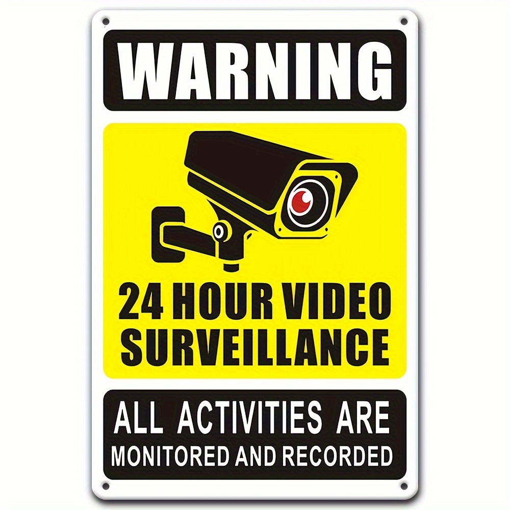 24/7 Video Surveillance Warnin - Home Cinema Outdoor recension och pris