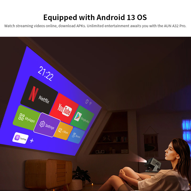 AUN A32 Pro Android 13 Project - Home Cinema Focal recension och pris