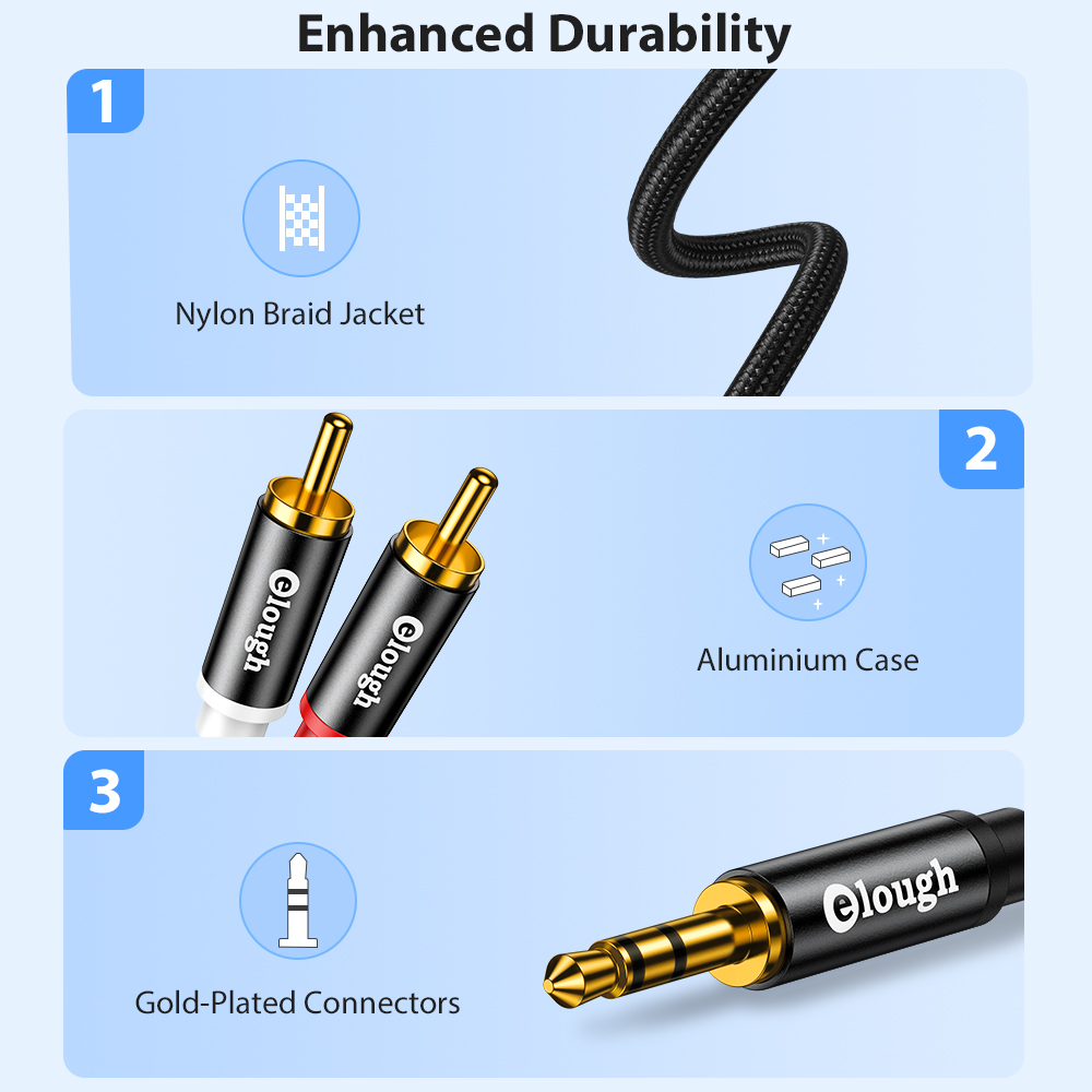 Elough RCA Cable AUX RCA Speak - Home Cinema Marantz recension och pris