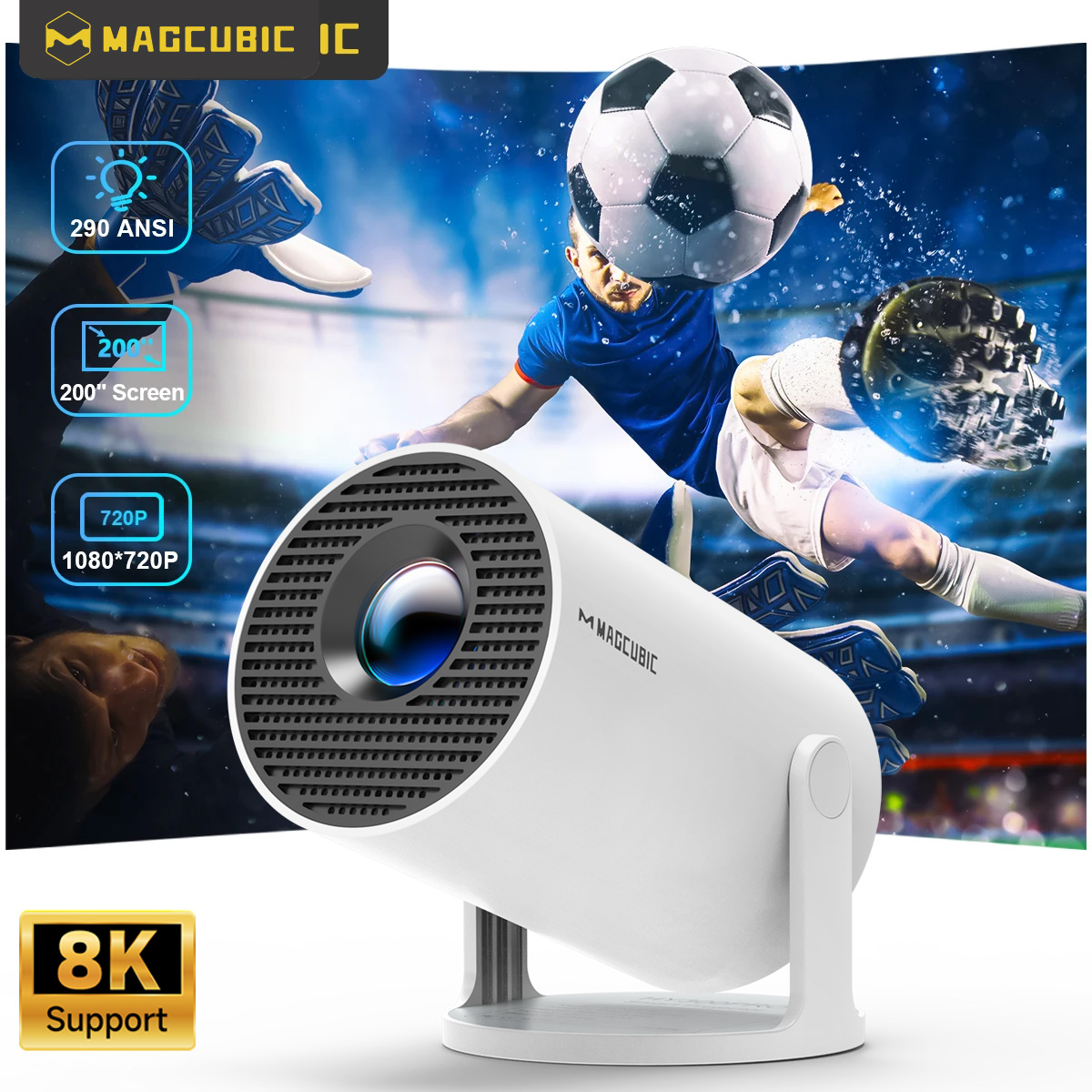 Magcubic 8K Android 14 HY300 P - Home Cinema Entertainment recension och pris