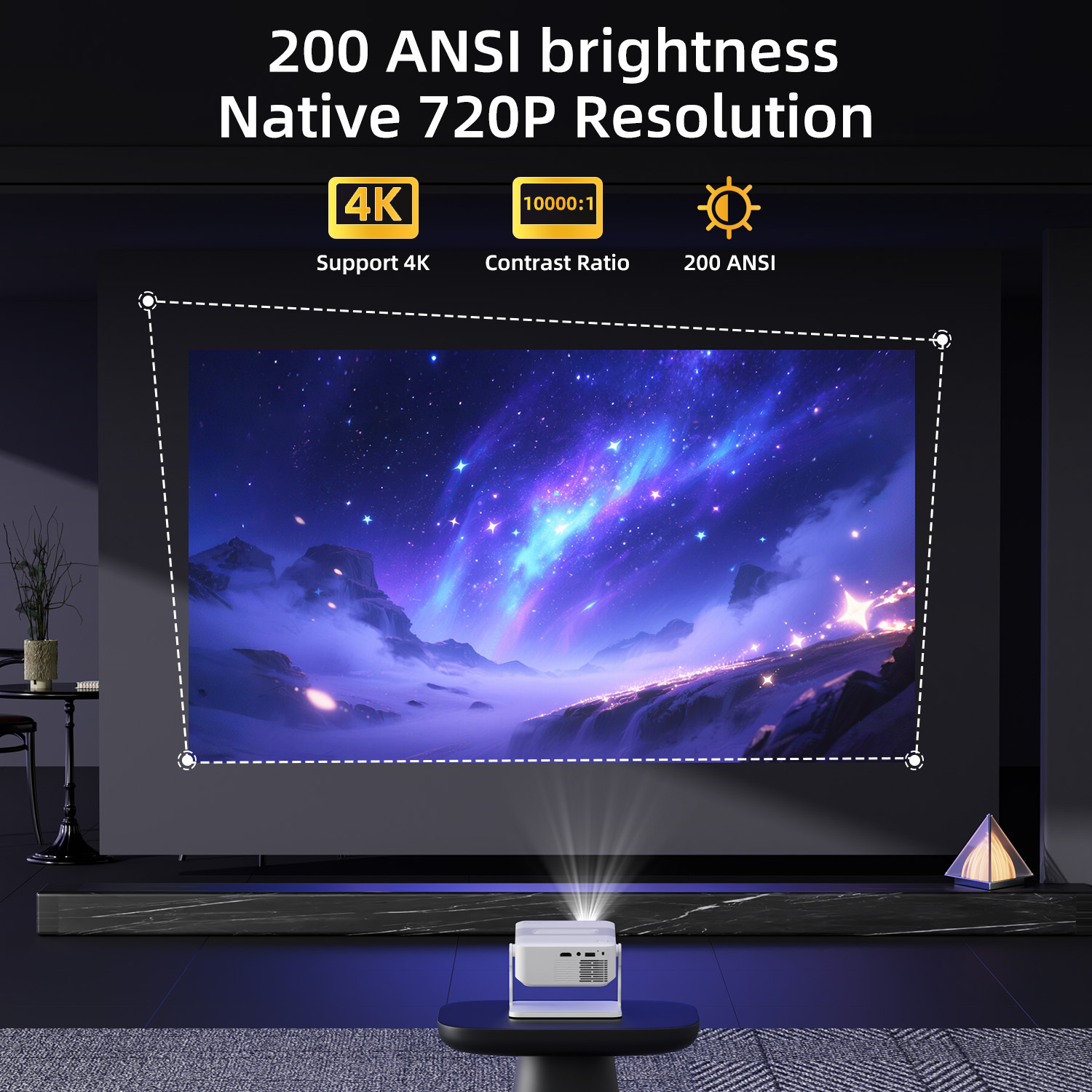 Xnano Projector HA109 4K Andro - Home Cinema Entertainment recension och pris
