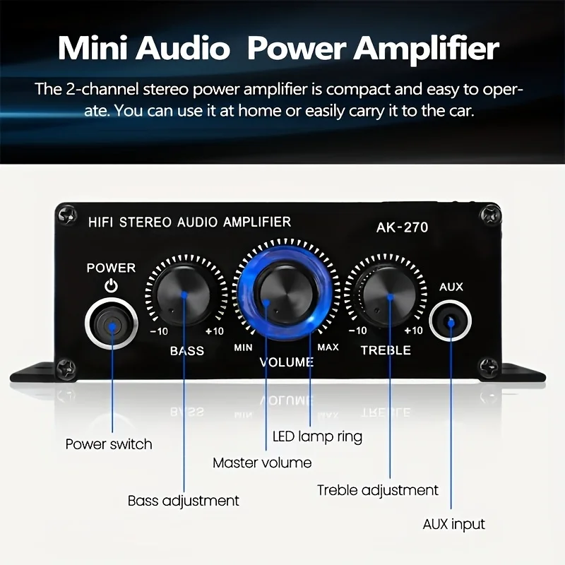 AK-270 400W Mini Power Amplifi - Home Cinema Marantz recension och pris