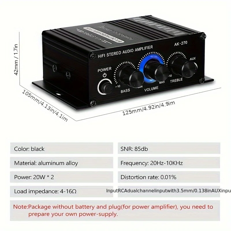 AK-270 400W Mini Power Amplifi - Home Cinema Marantz recension och pris