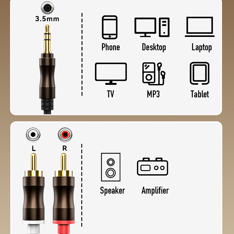 RCA To 3.5 mm Jack Aux Audio C - Home Cinema Marantz recension och pris