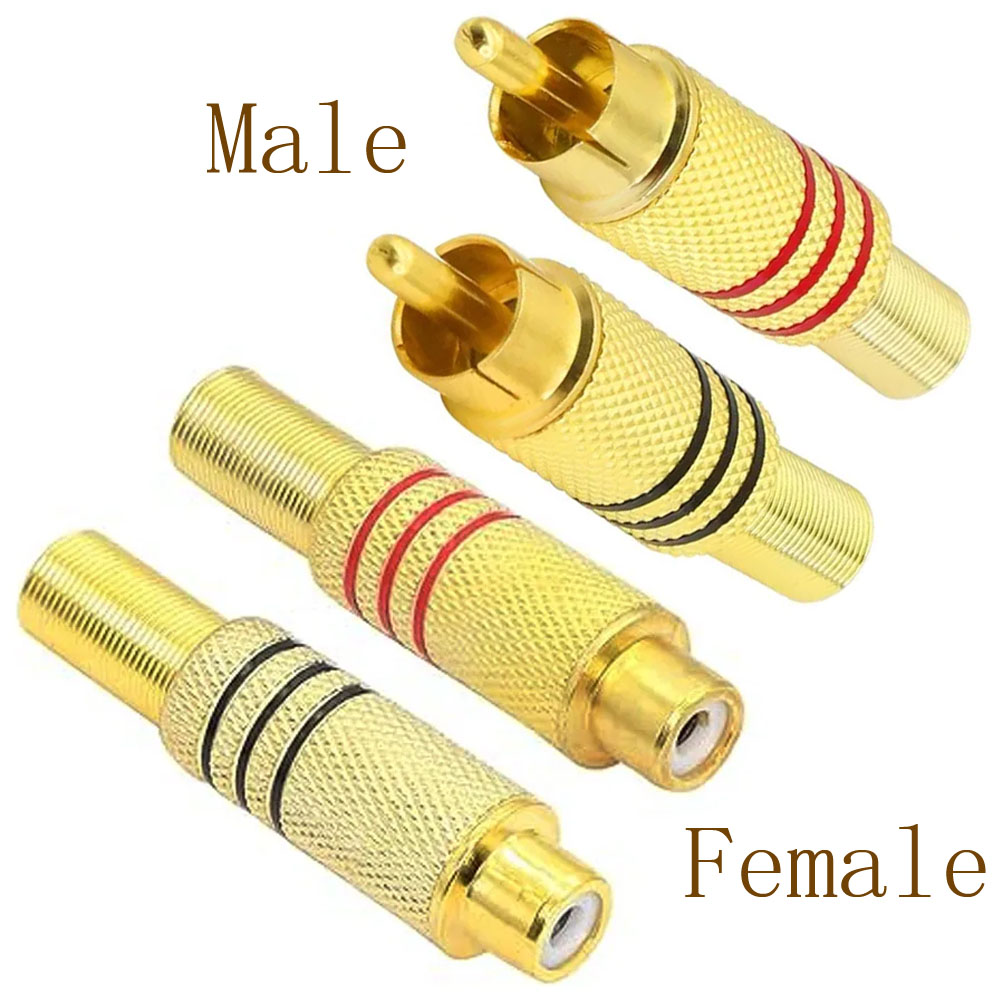 4PCS RCA Plug Gold Plated Sold - Home Cinema Marantz recension och pris