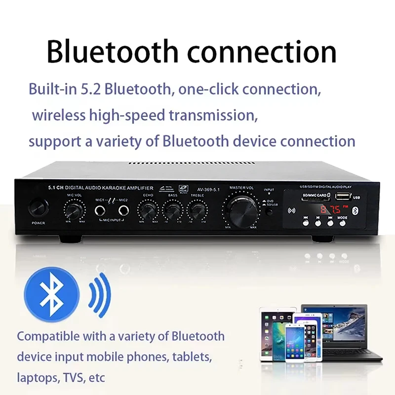 AV-369BT Bluetooth 5.1 Sound S - Home Cinema Bluetooth recension och pris